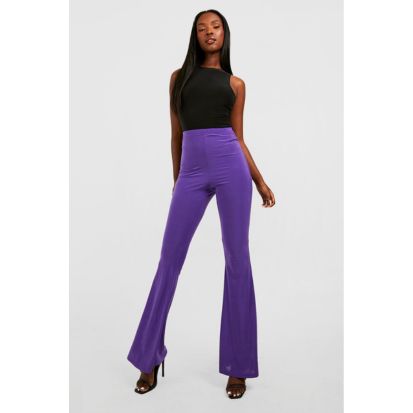 High Waist Slinky Palazzo Pants