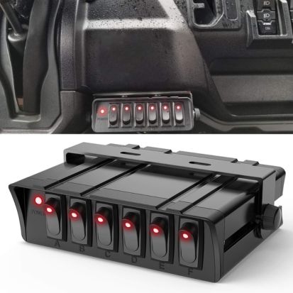 Nilight 6 Gang Rocker Switch Box