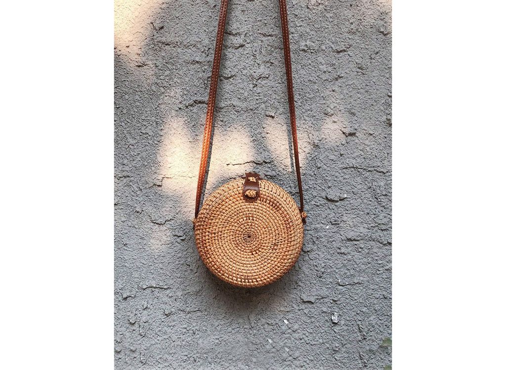 Minimalist Straw Beach Bag