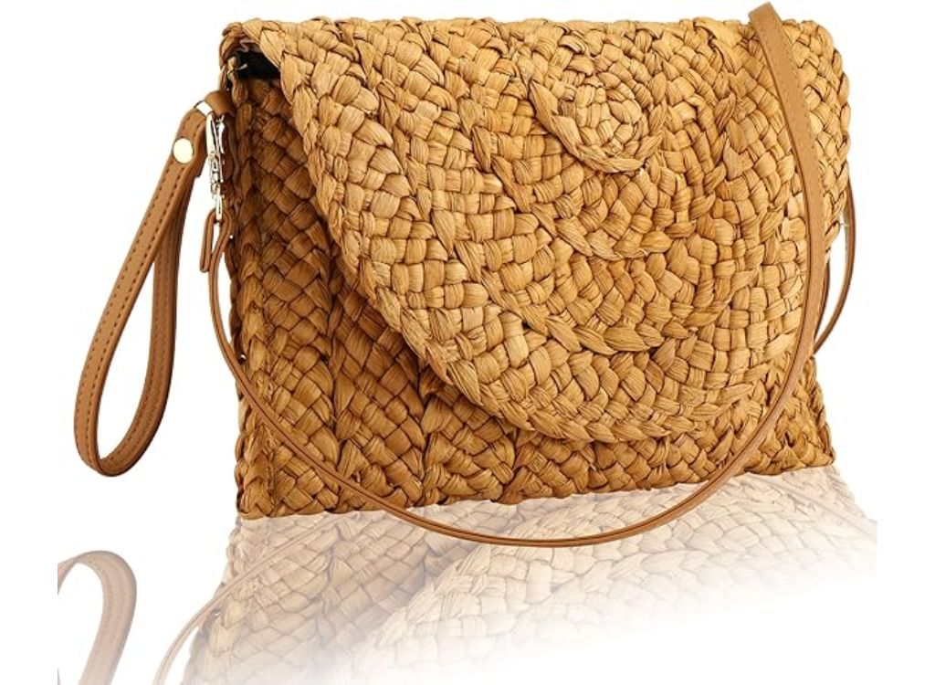 Buric Straw Clutch Purses