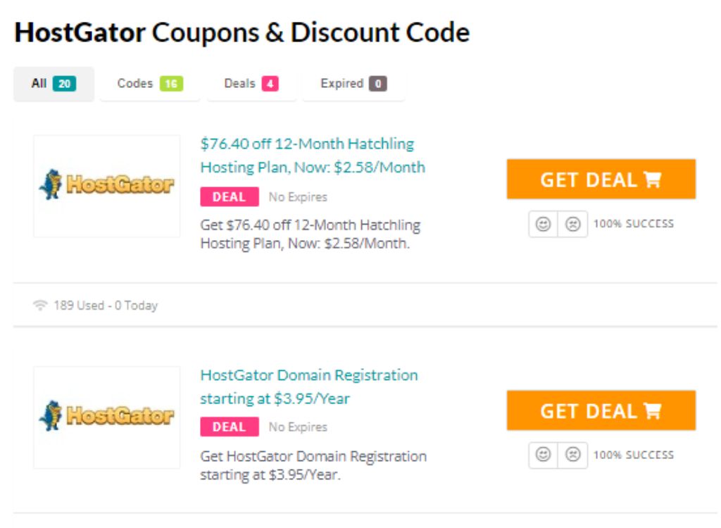 Hostgator coupons