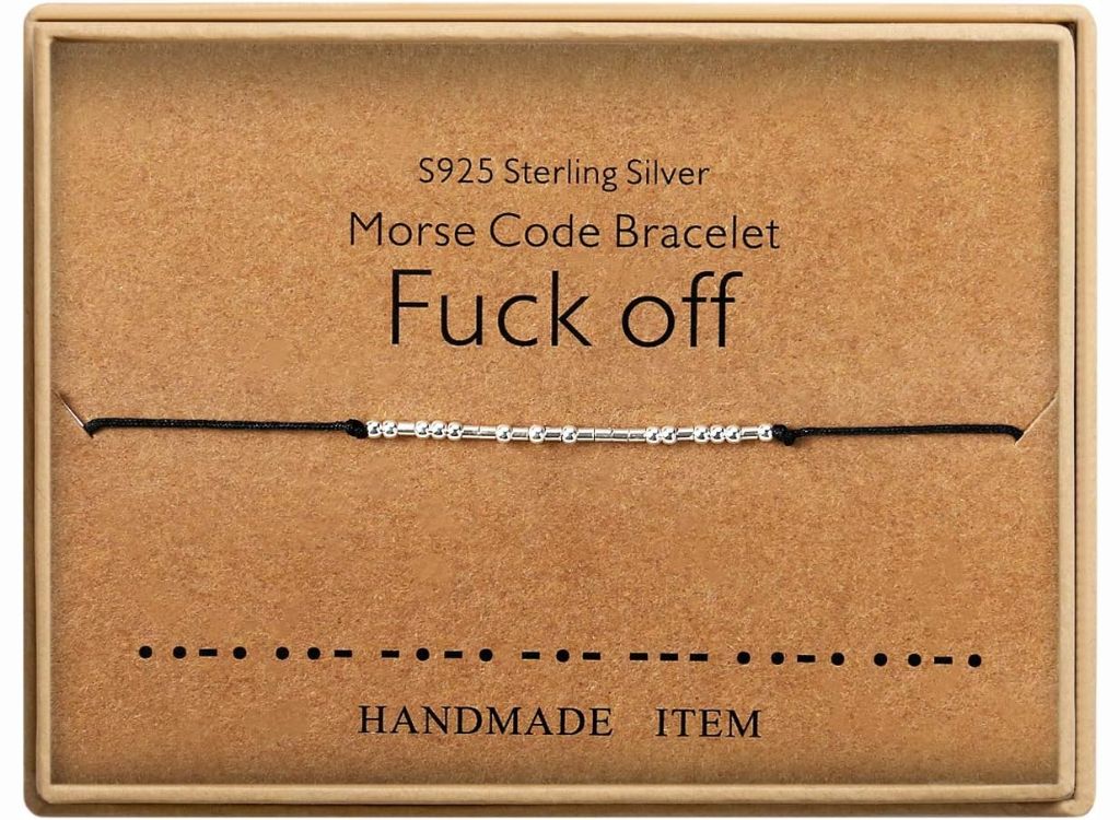 Fuck Off Morse Code Bracelet