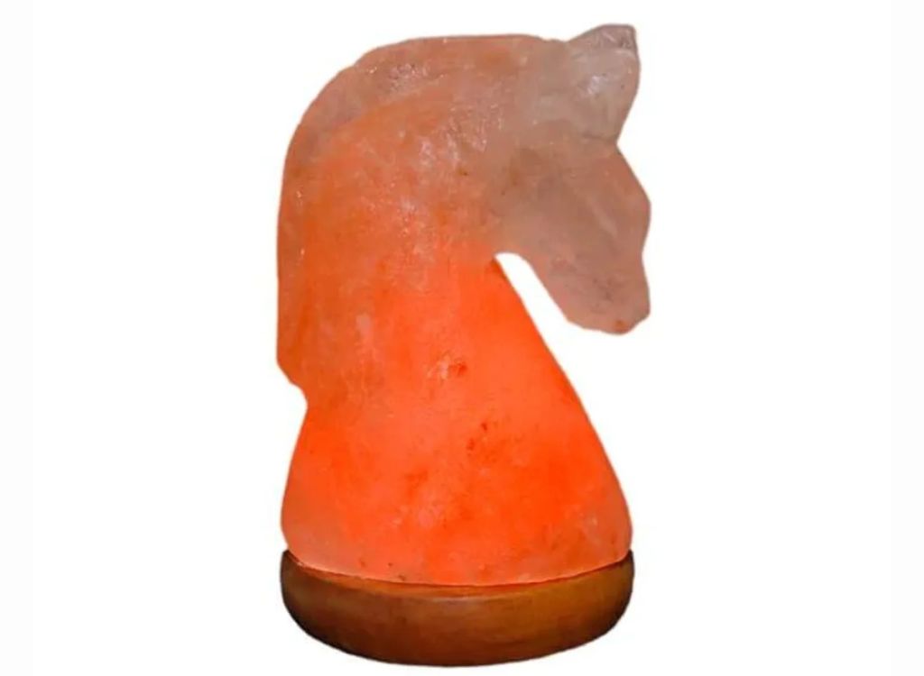 Himalayan Rock Salt Mini Horse Lamp
