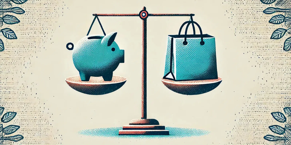 Balance Between Saving and Living